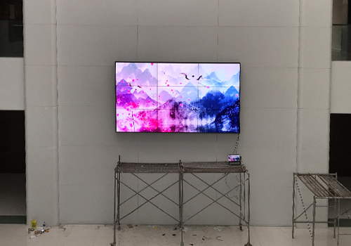 呼和浩特民族學院圖書館拼接大屏