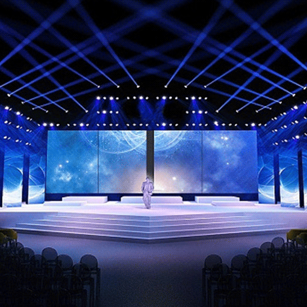 機械開合門屏 智能開合LED顯示屏 舞臺自動軌道移動開合屏